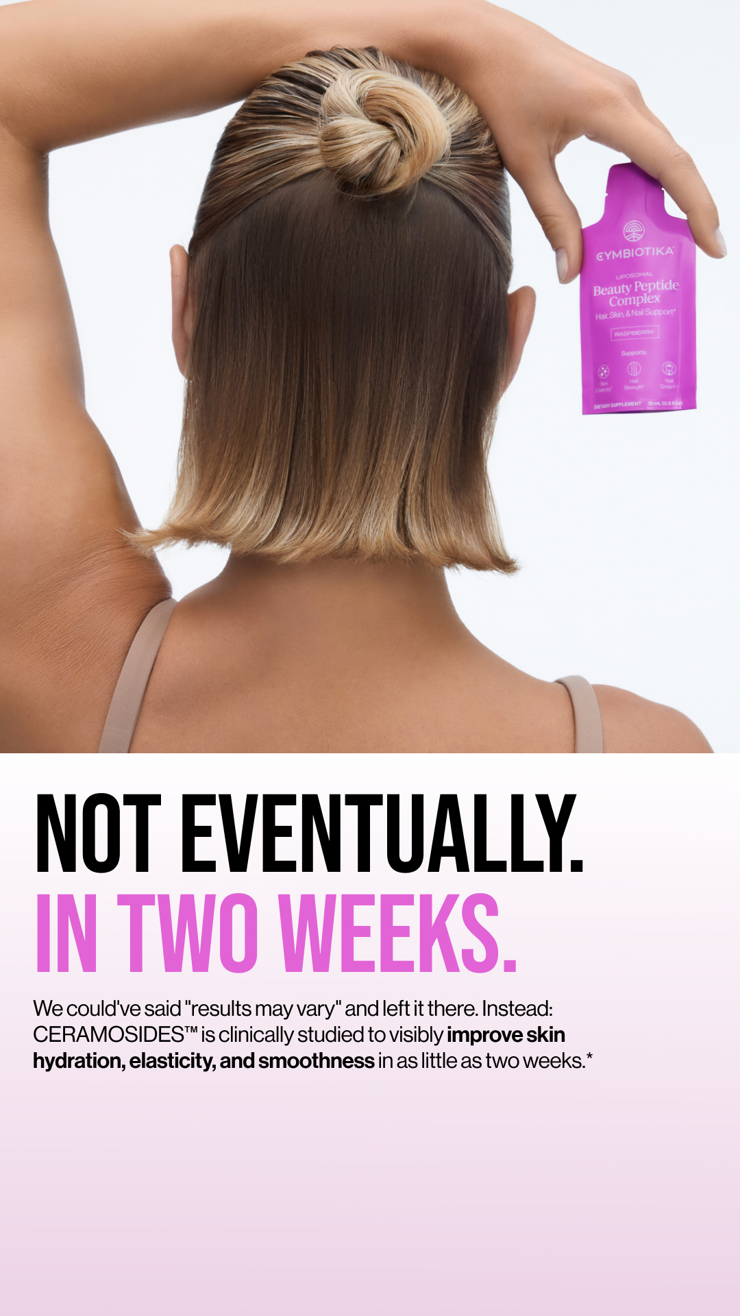 Cymbiotika Facebook ad: Skin Support You Can See