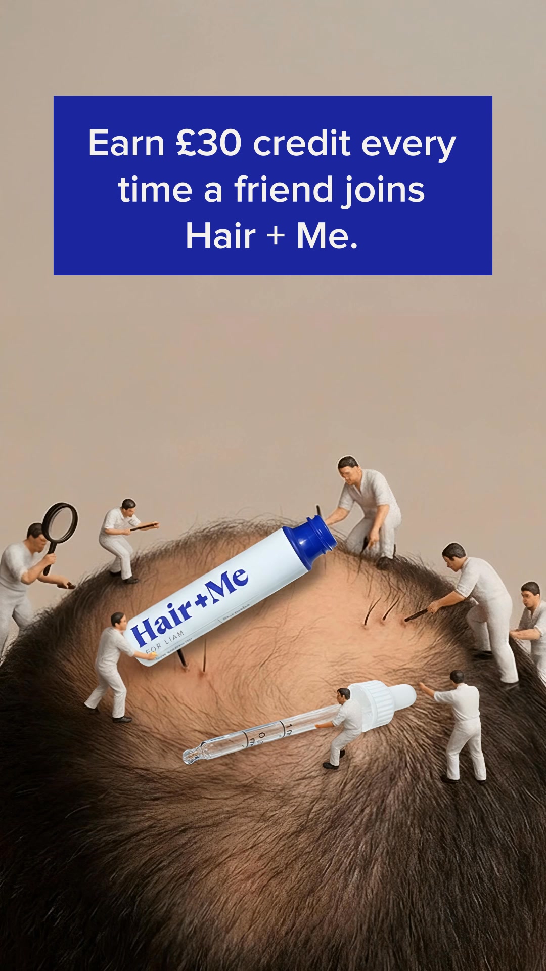 Hair + Me Facebook ad from Sep 1, 2026