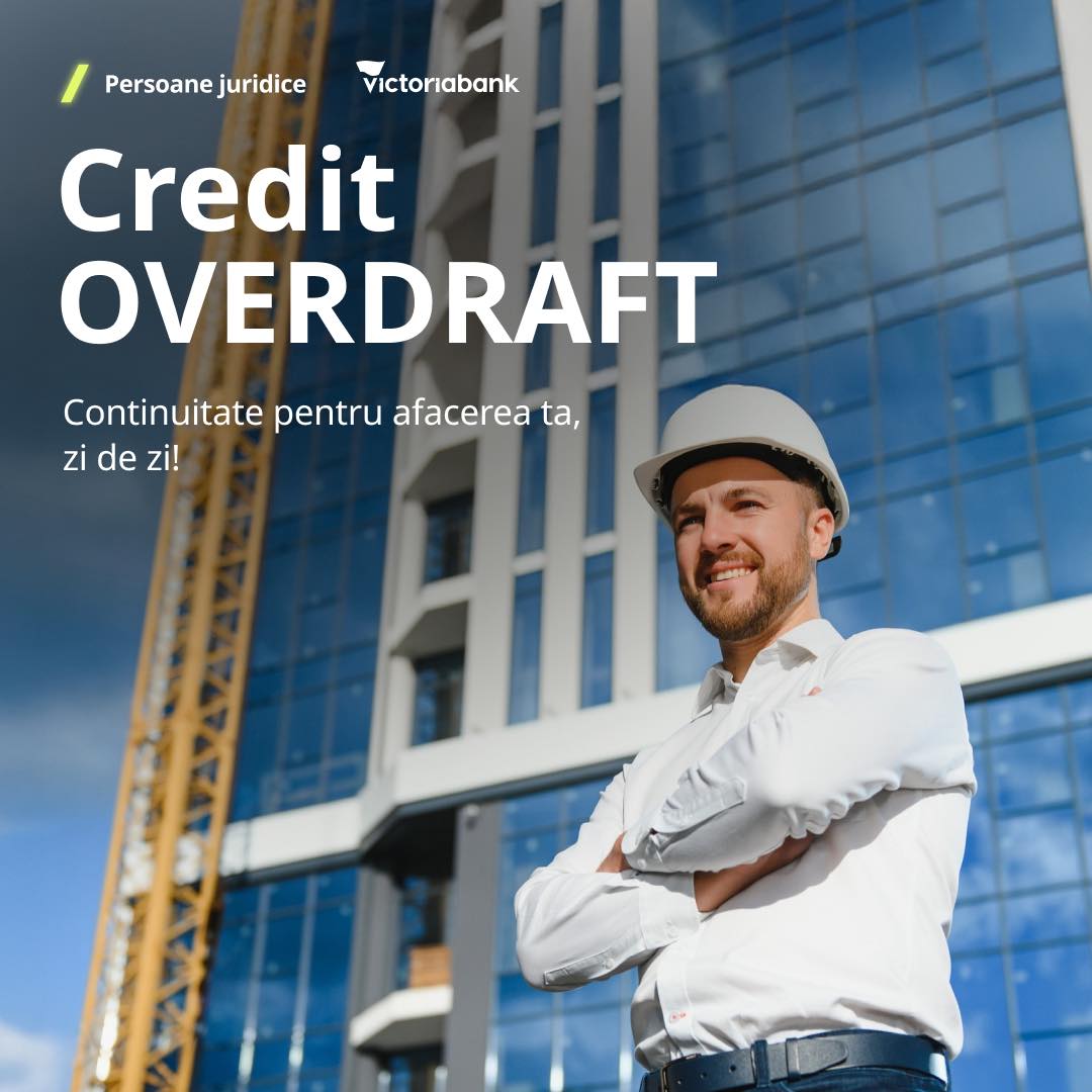 Victoriabank Facebook ad: Credit Overdraft de la Victoriabank, flexibilitate pentru…
