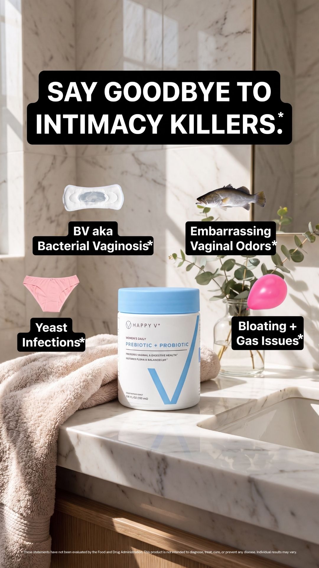 Happy V Facebook ad
