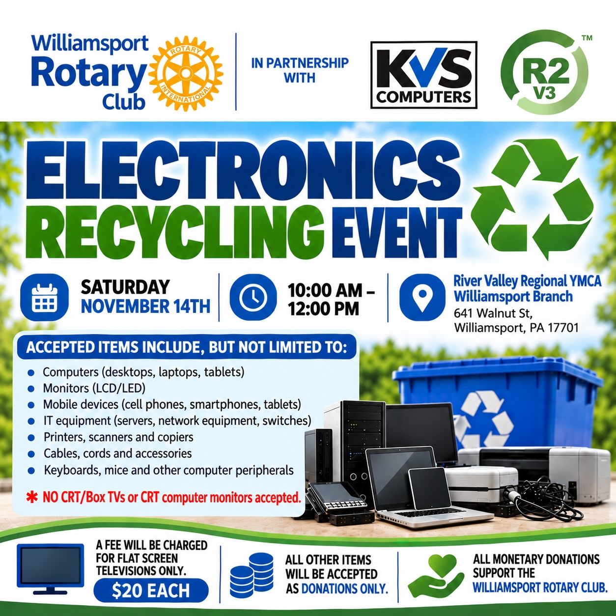 KVS Computers Facebook ad: ATTENTION WILLIAMSPORT AND SURROUNDING COMMUNITIES…