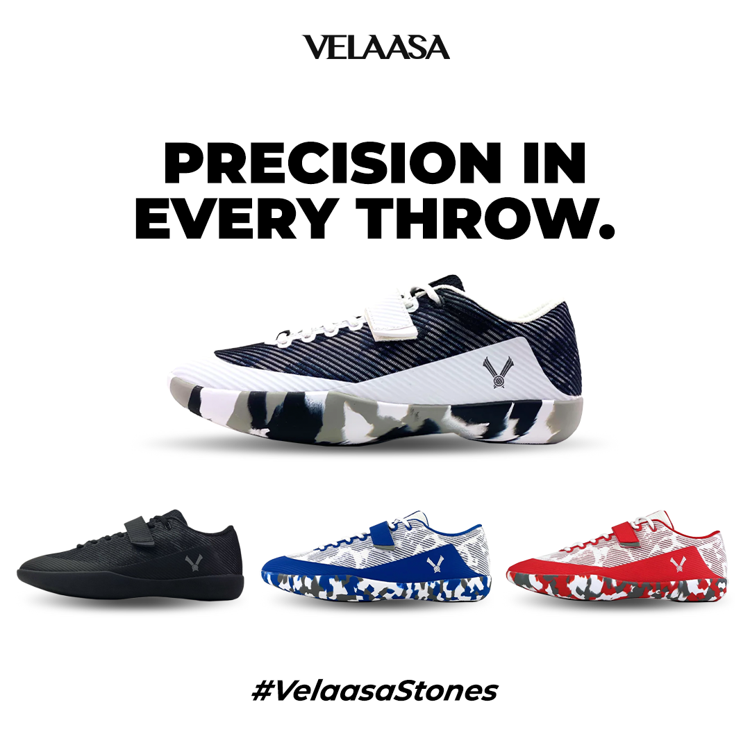 VELAASA Facebook ad: Maximize your throwing performance with the Velaasa Stones.