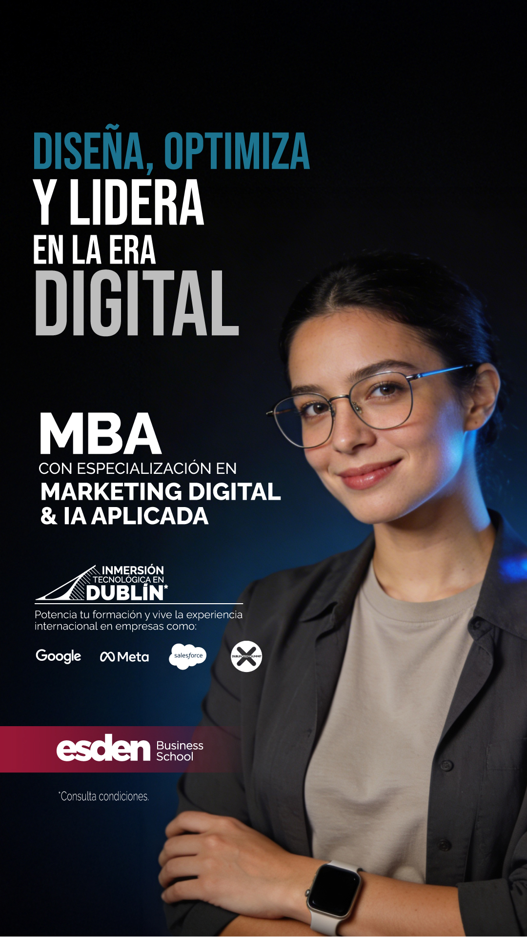 Esden Business School Facebook ad