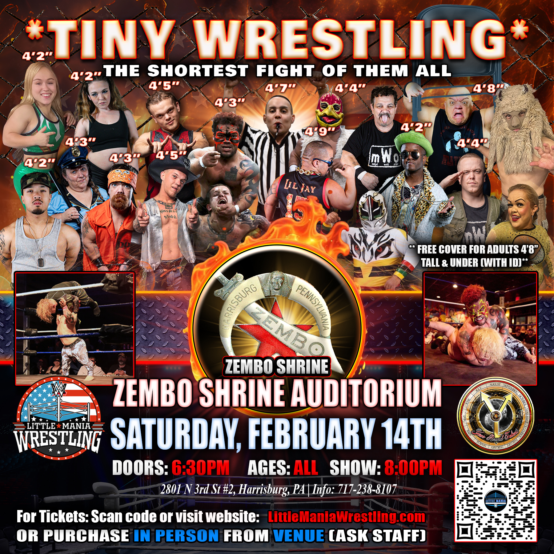 Little Mania Wrestling Facebook ad