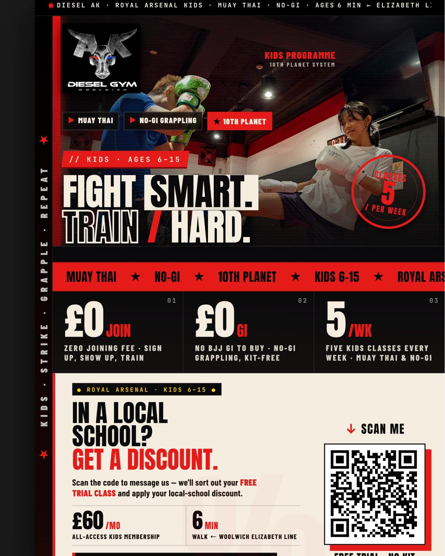 Diesel Gym Woolwich Facebook ad