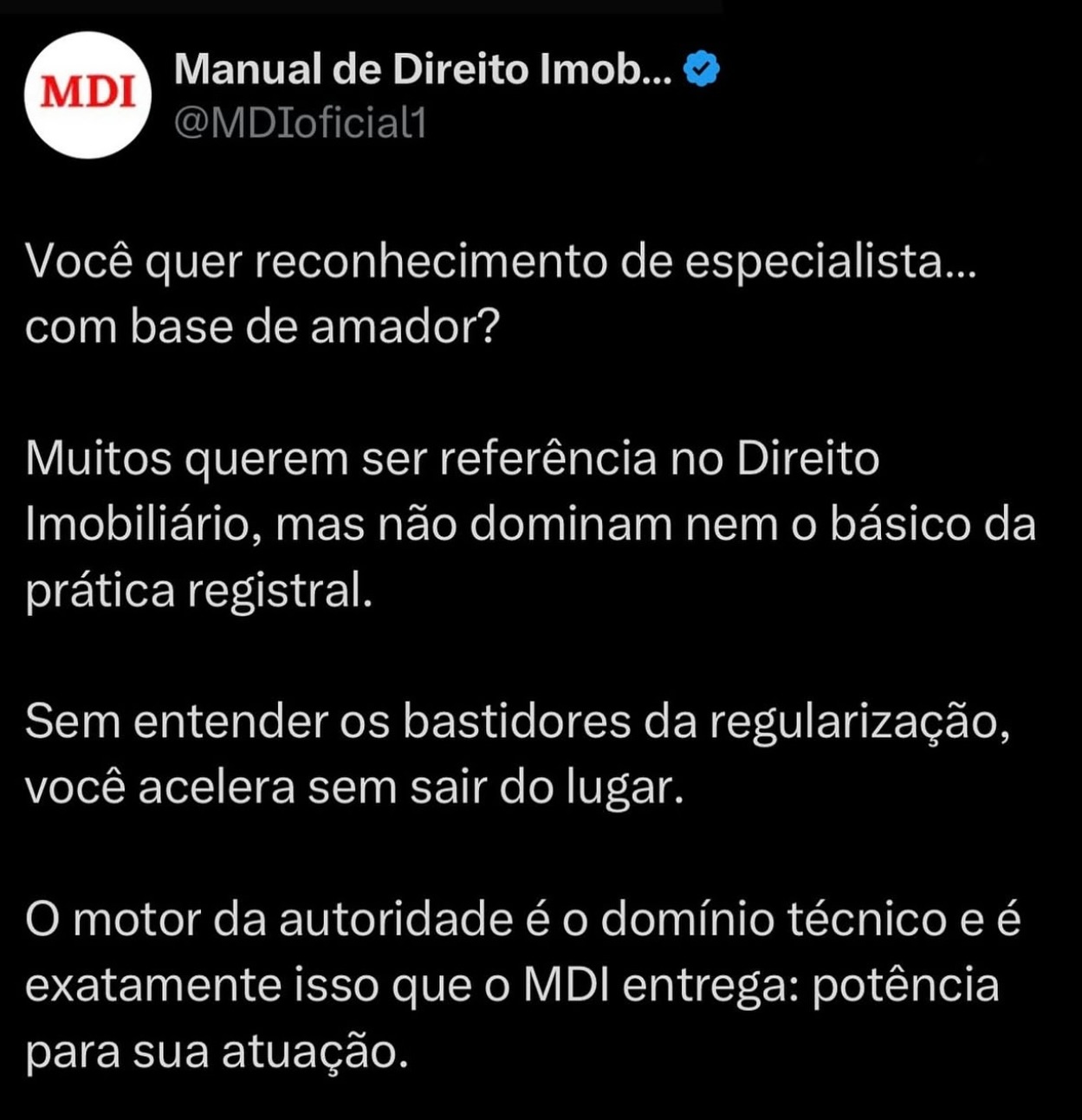 MDI - Manual de Direito Imobiliário Facebook ad: Advogado, quer se destacar na regularização imobiliária?