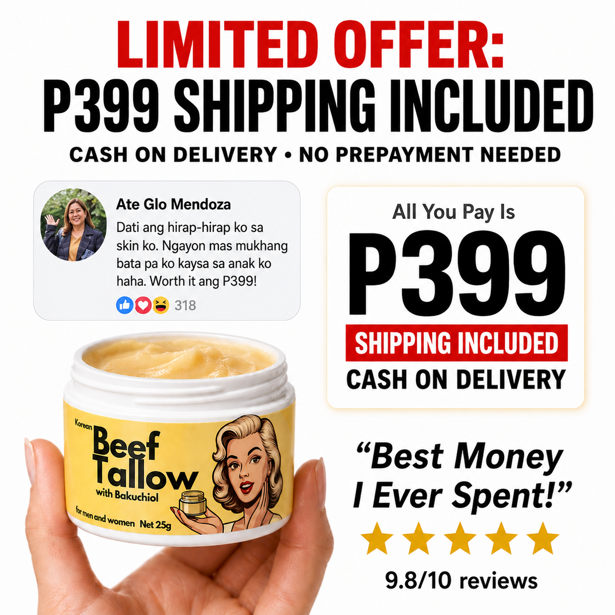 Golden Beef Tallow Facebook ad
