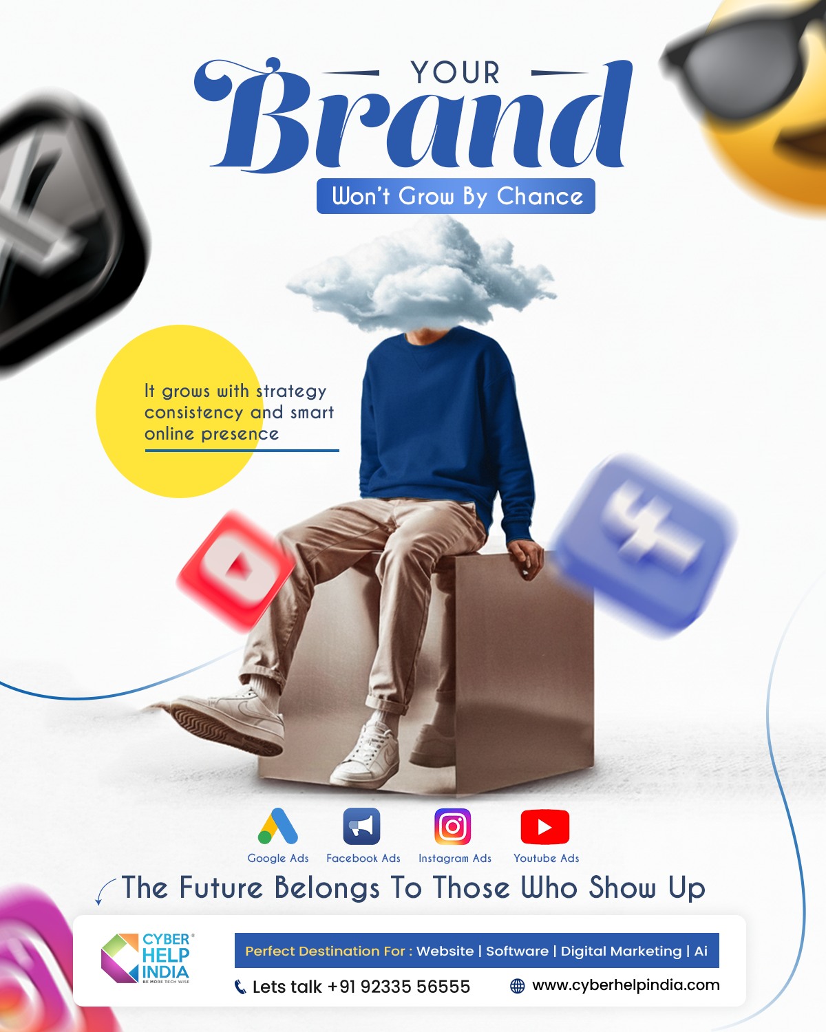 Cyber Help India Facebook ad: Build Your Business Into Brand ->