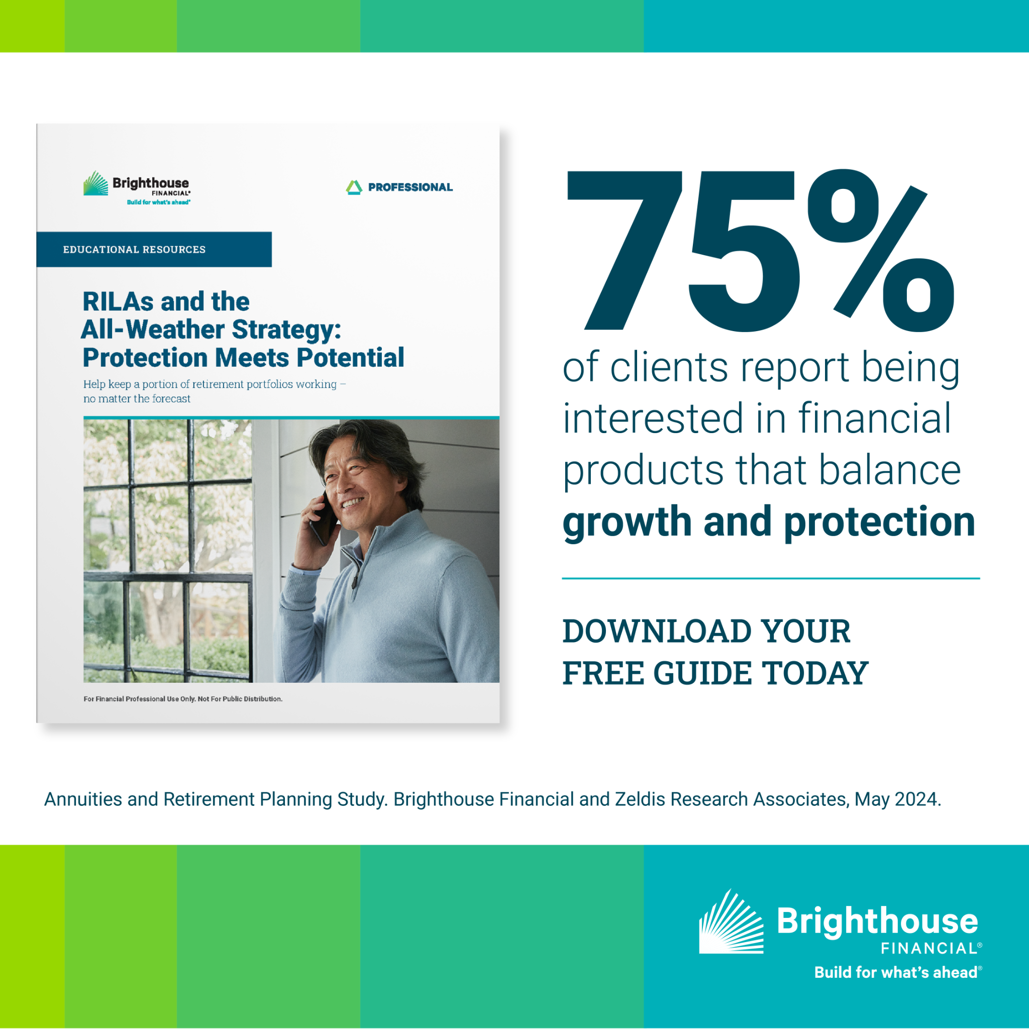 Brighthouse Financial Facebook ad: Help Clients Stay Positioned Across Changing Markets