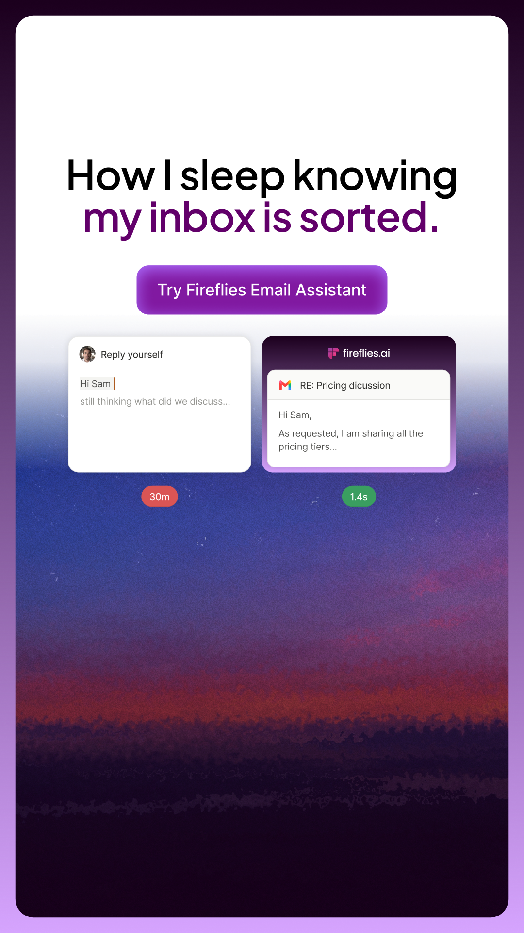 Fireflies.ai Facebook ad