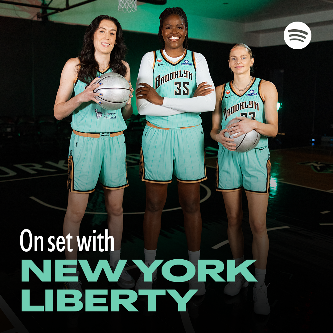 Spotify Facebook ad: Go behind the scenes with New York Liberty…