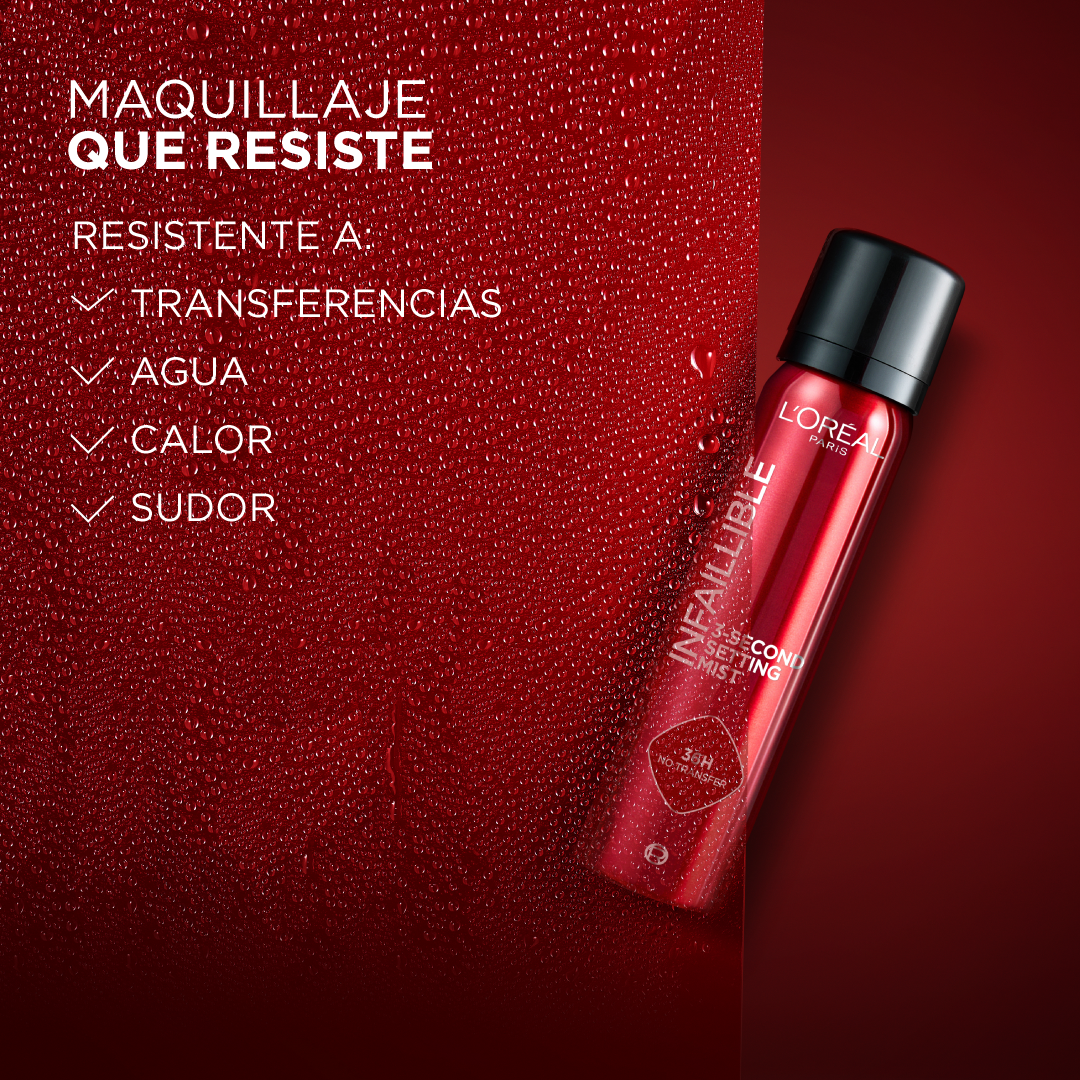 L'Oréal Paris Facebook ad: Nuevo Infallible Setting Spray​