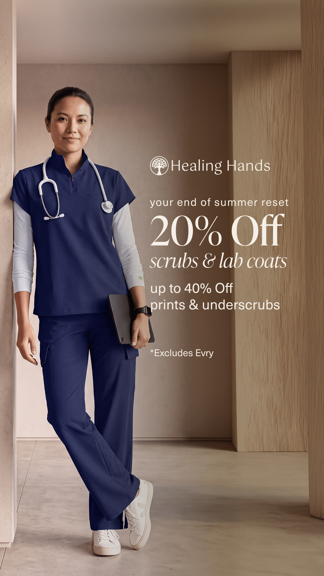 Healing Hands Scrubs Facebook ad