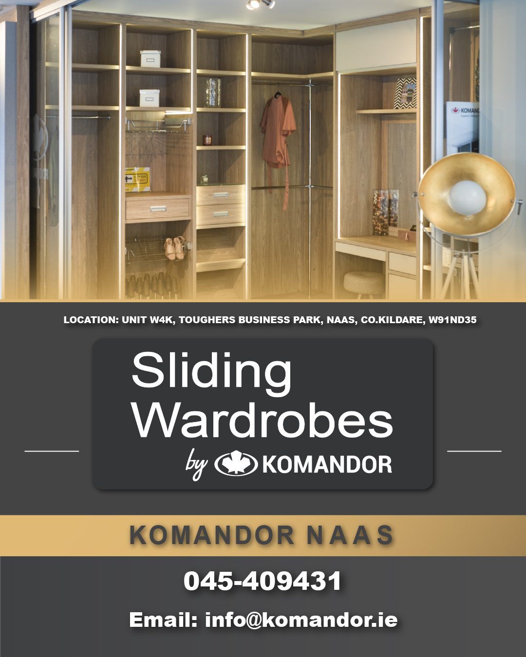 Komandor Sliding Wardrobes Facebook ad