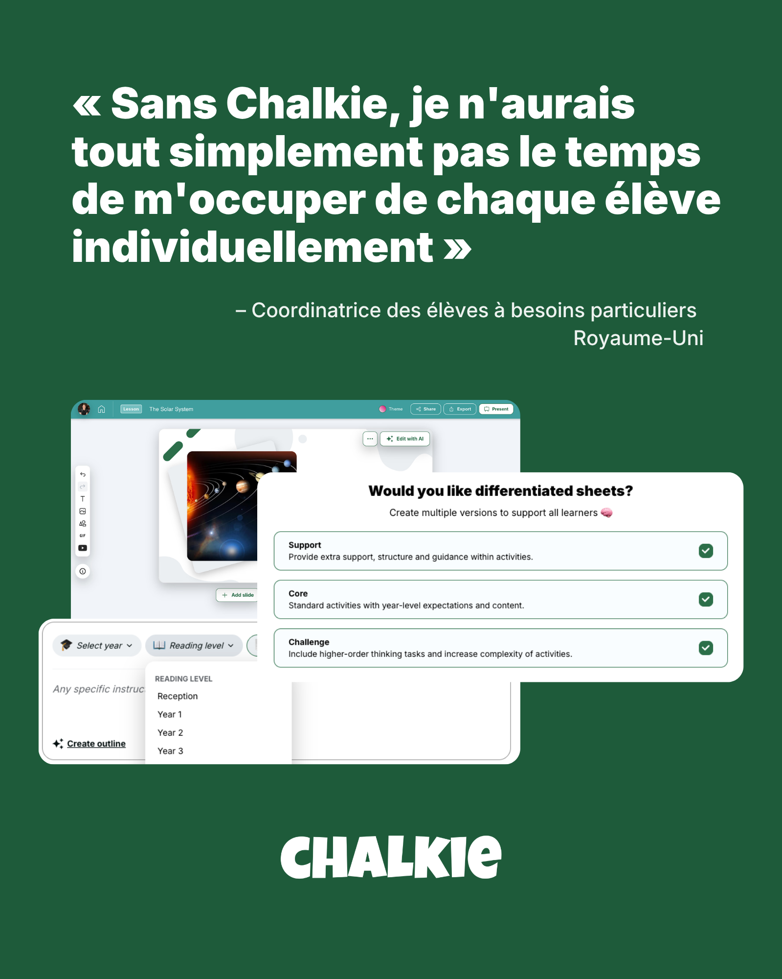 Chalkie AI Facebook ad