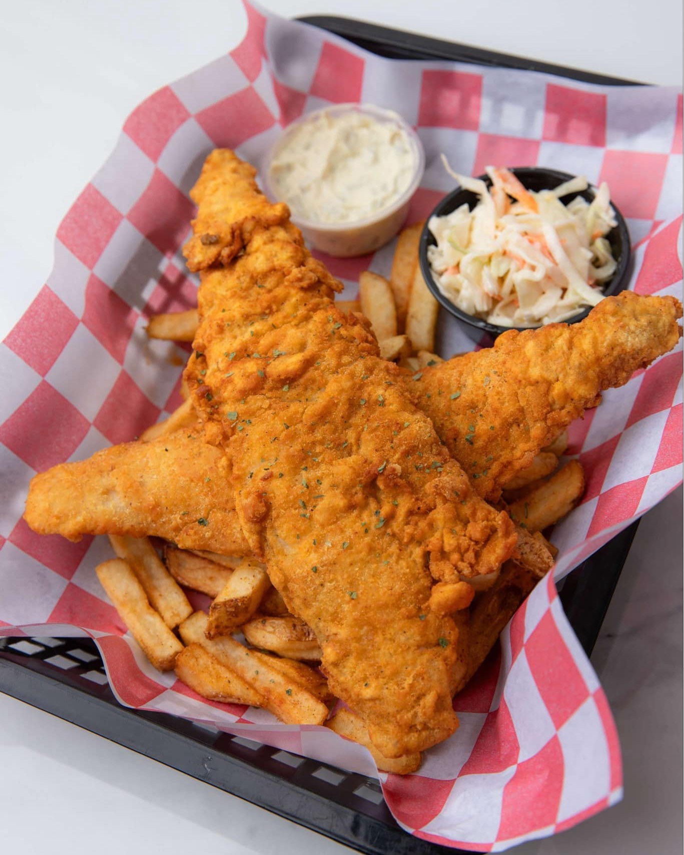 Rookies Craft Burger Bar Facebook ad: Friday in house food specials: Fish Fridays