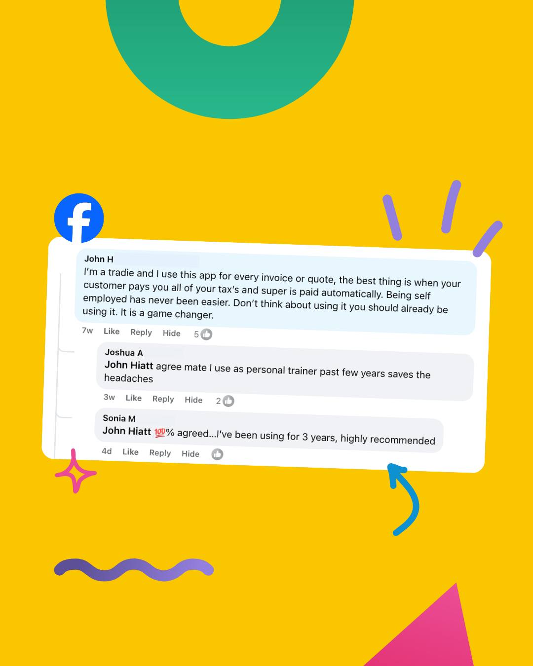 Hnry - Australia Facebook ad