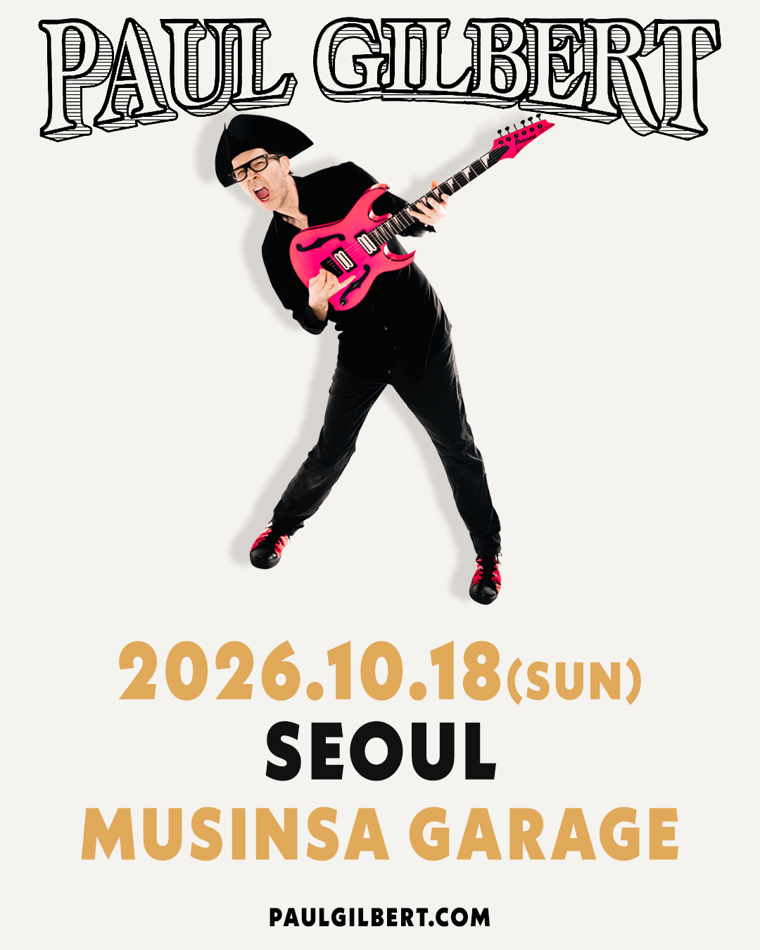 Accessxent Facebook ad: 2026 폴 길버트(Paul Gilbert) 내한공연