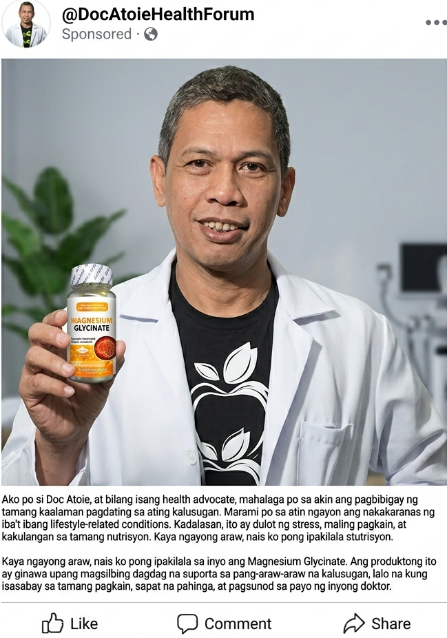 Magnesium Health Facebook ad