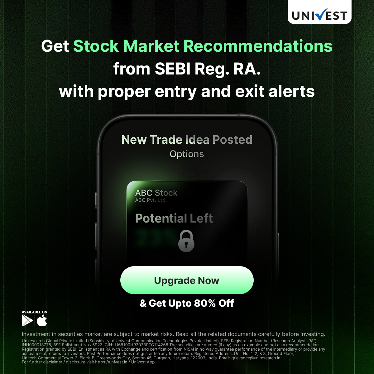 Univest.in Facebook ad