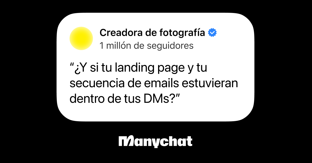 Manychat Facebook ad