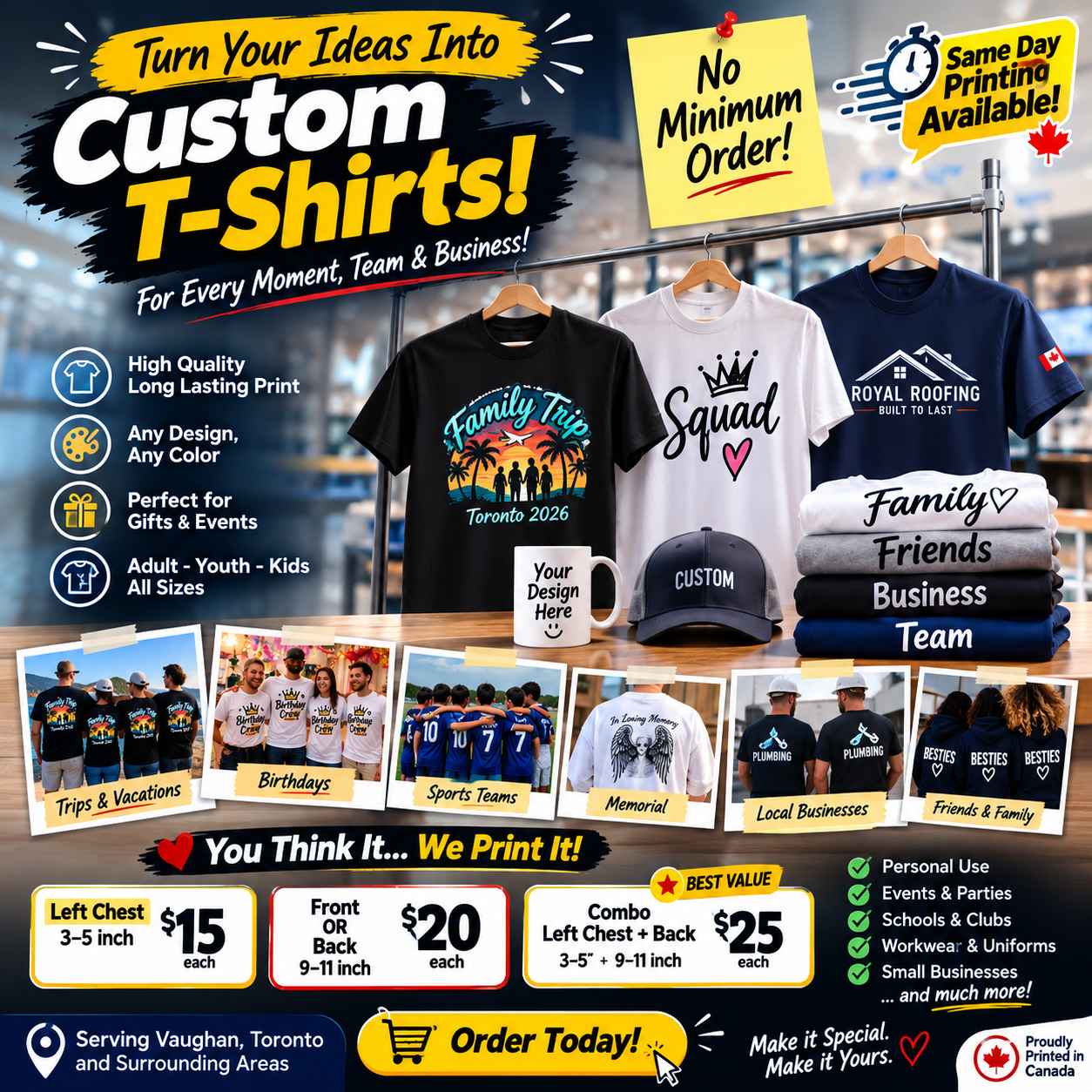 Ahmed Al Sabry Facebook ad: Custom T-Shirt Printing Services