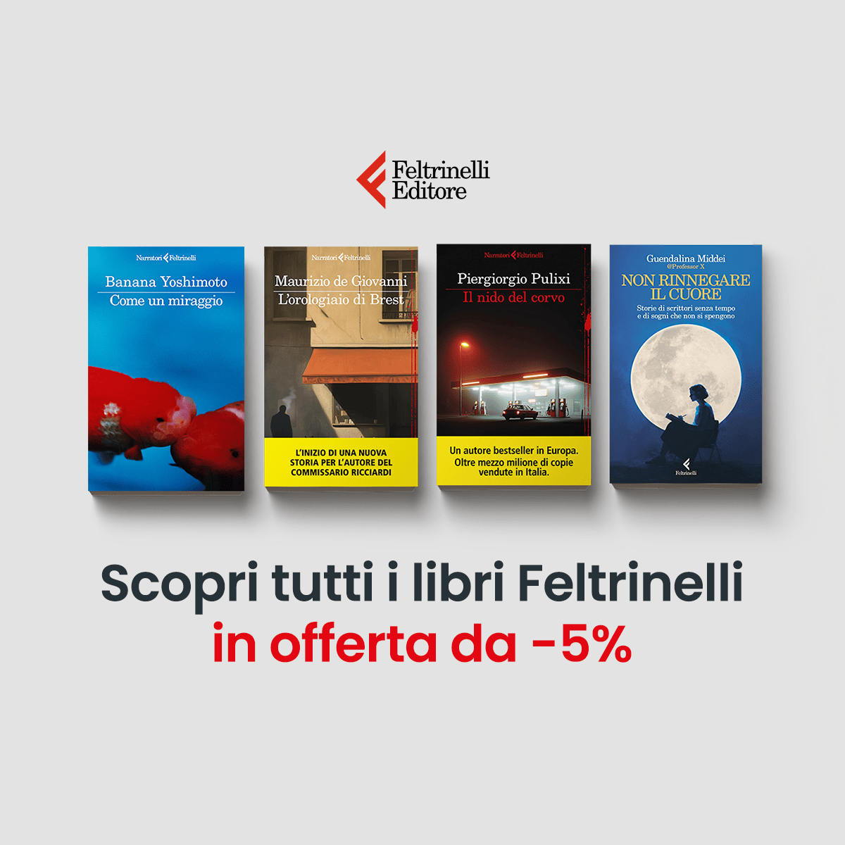 IBS.it Facebook ad: Scopri tutti i libri Feltrinelli in offerta al -5%