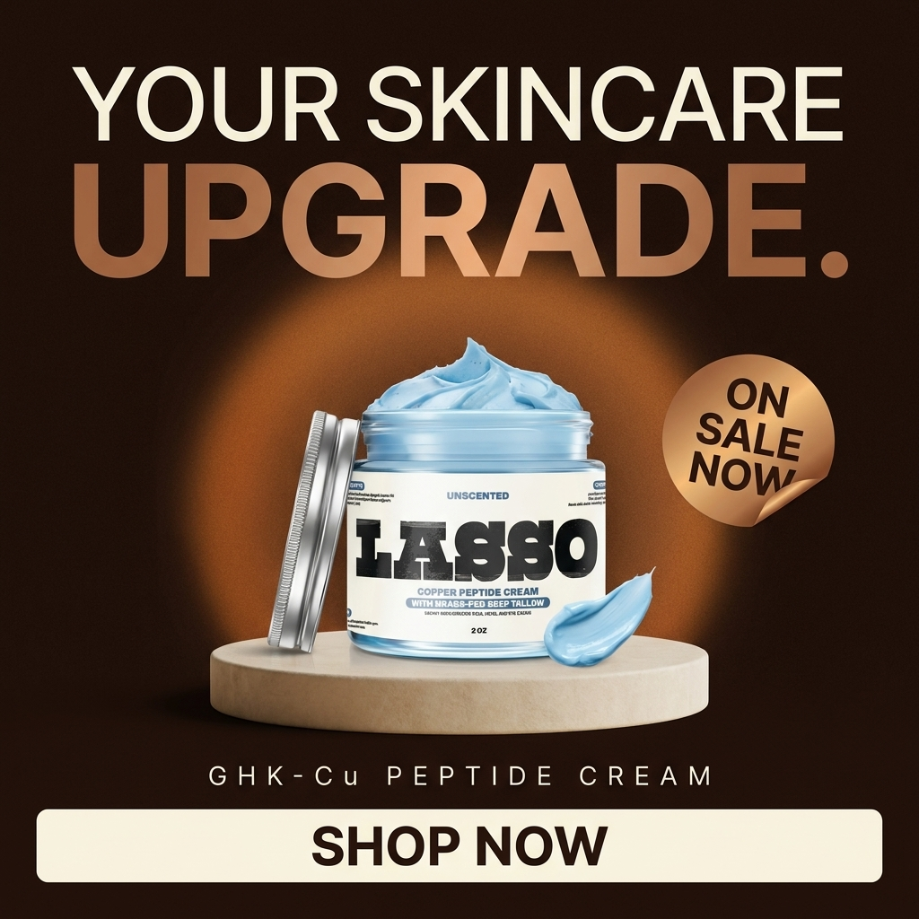 Lasso Co. Facebook ad: Try Tallow Skincare, 50% OFF This Week