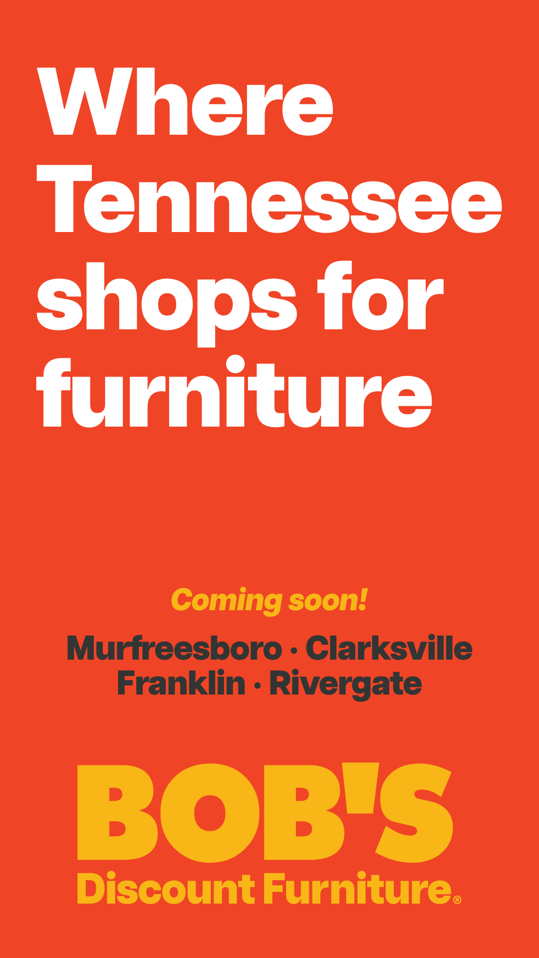Bob's Discount Furniture Facebook ad