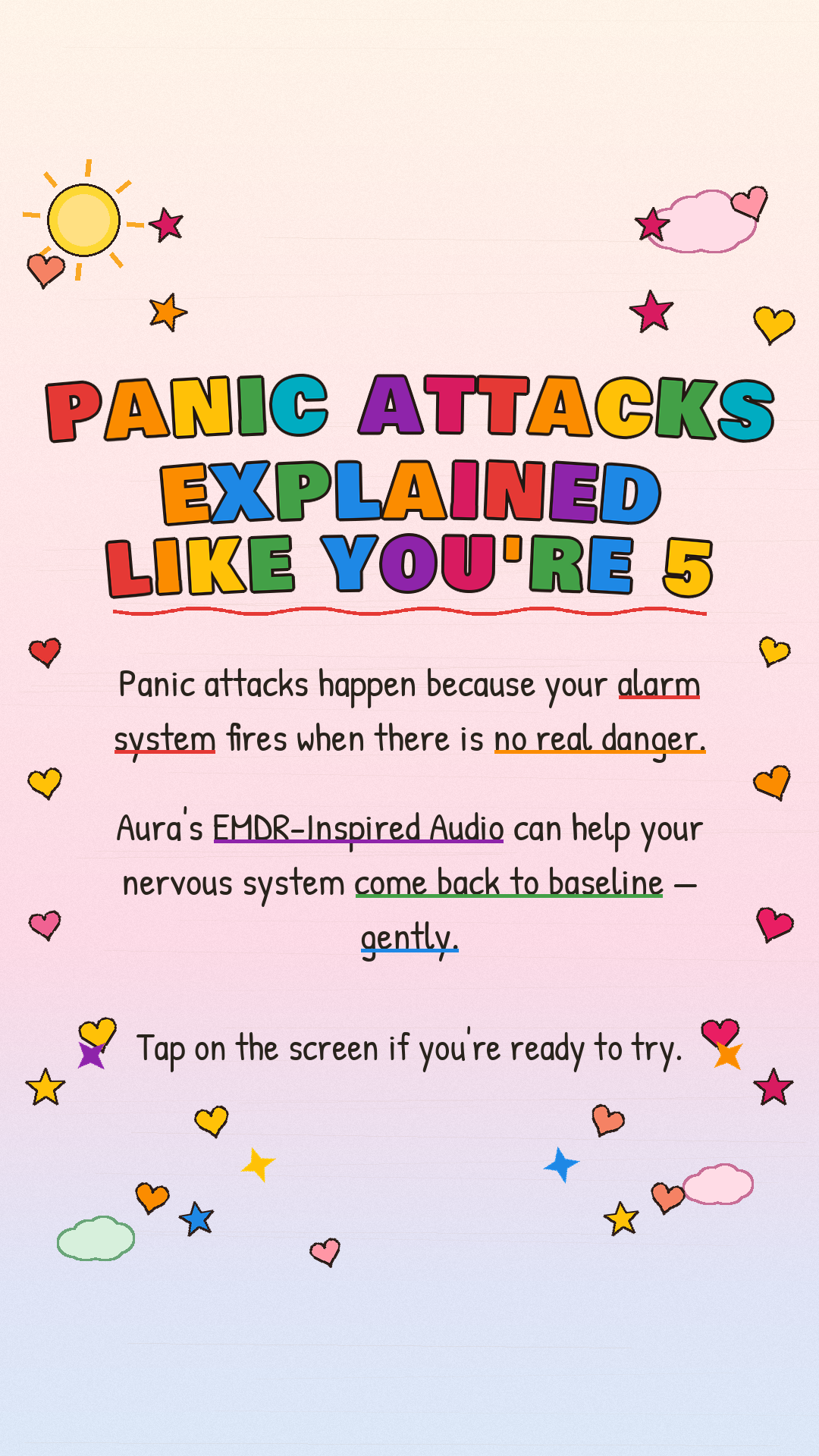 Aura: Find peace every day Facebook ad