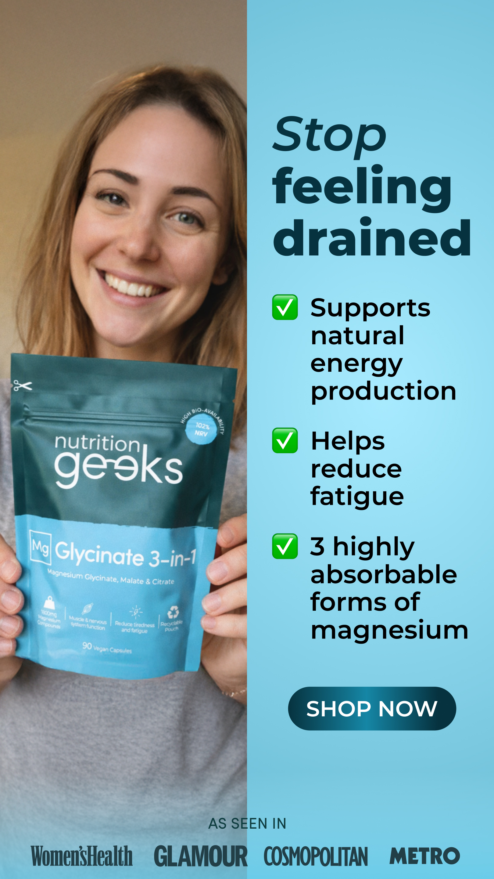 Nutrition Geeks Facebook ad