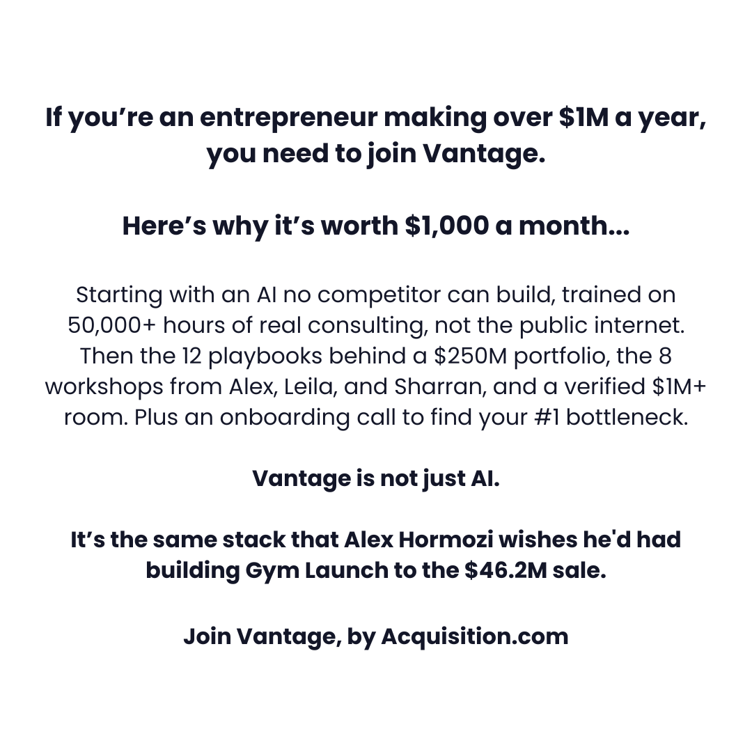 Alex Hormozi Facebook ad
