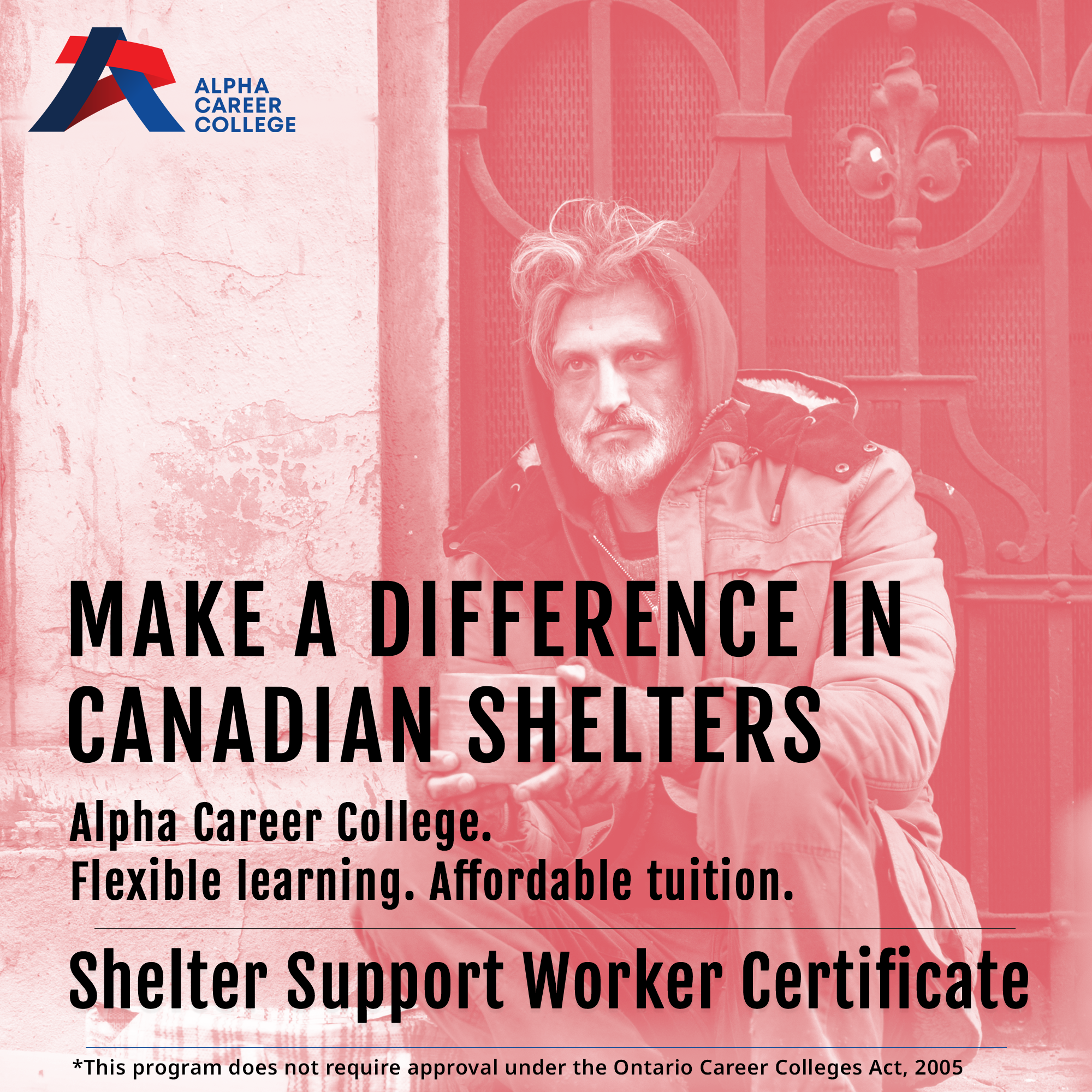 Alpha Career College Facebook ad