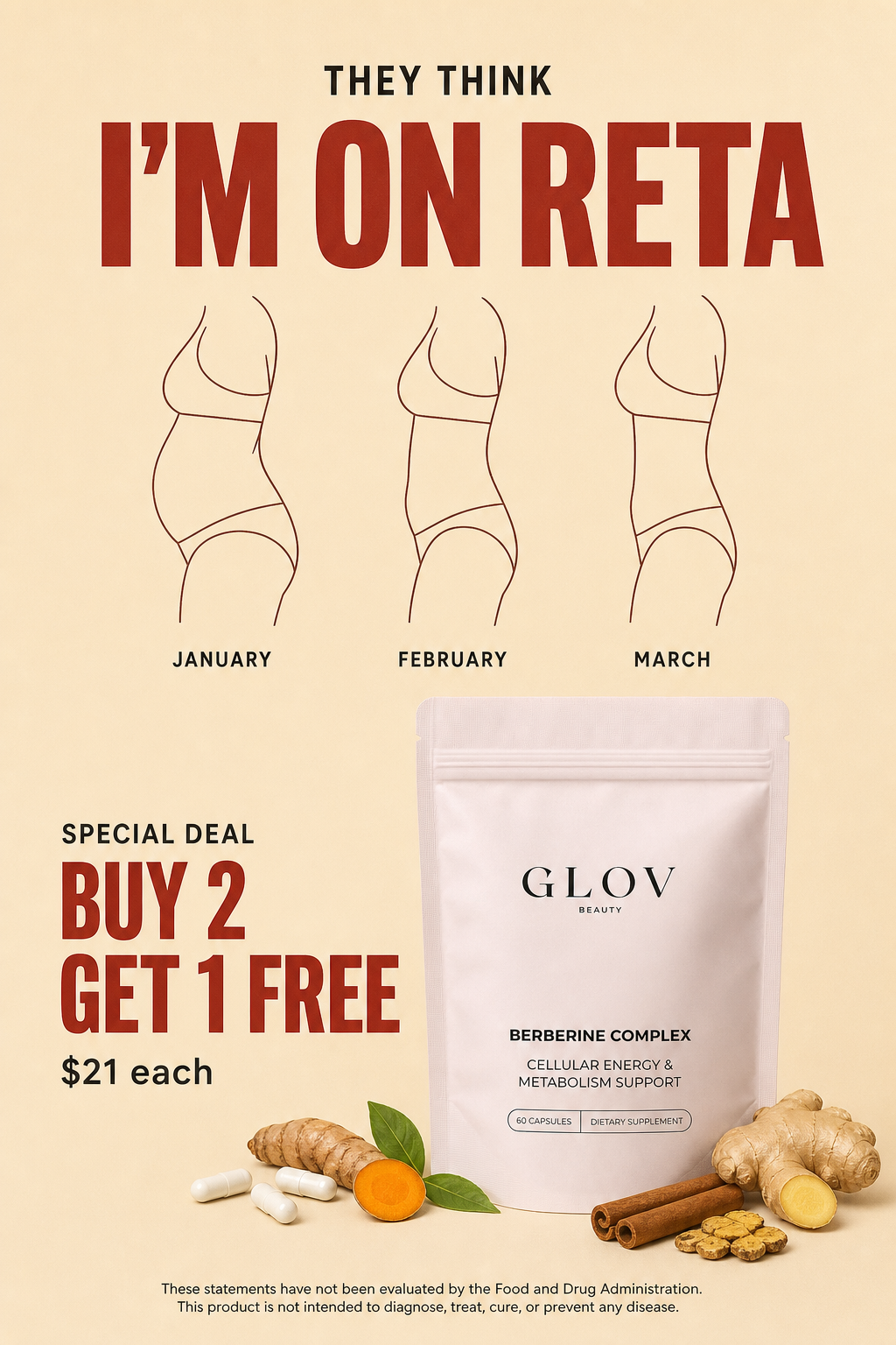 Glov Beauty Facebook ad: They Think I'M On Reta
