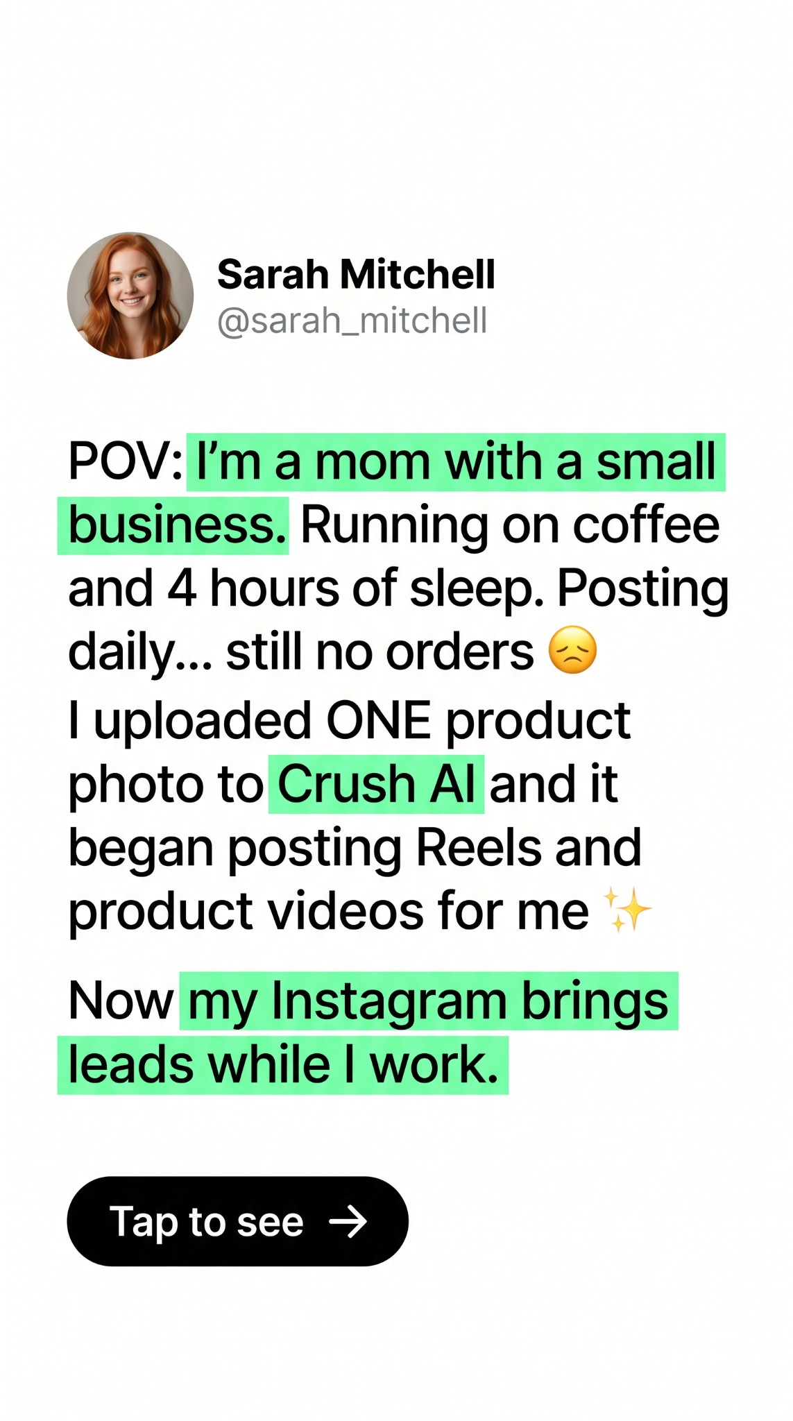 trycrush.ai Facebook ad