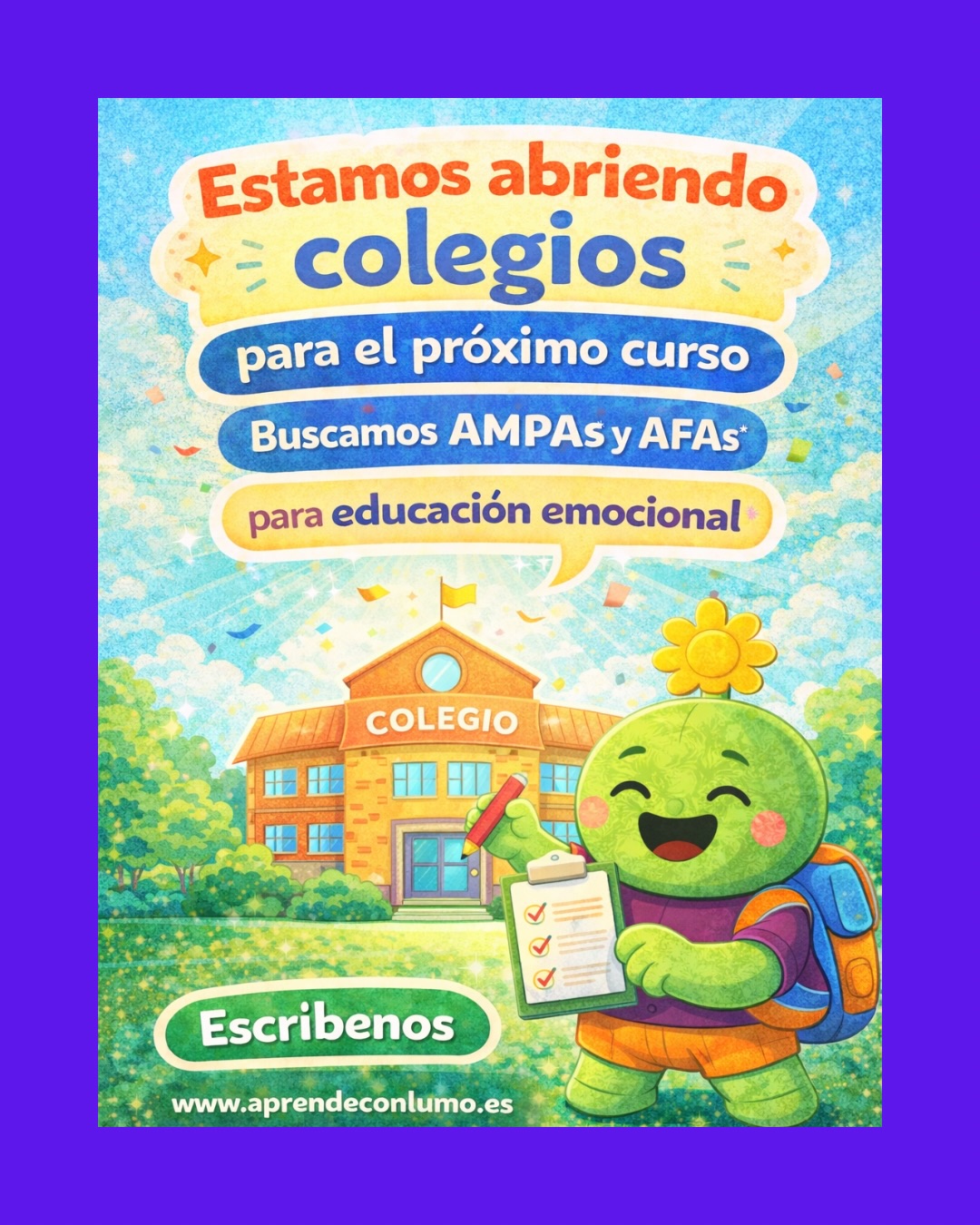 aprendeconlumo Facebook ad: ¿Formas parte de un AMPA o AFA y…