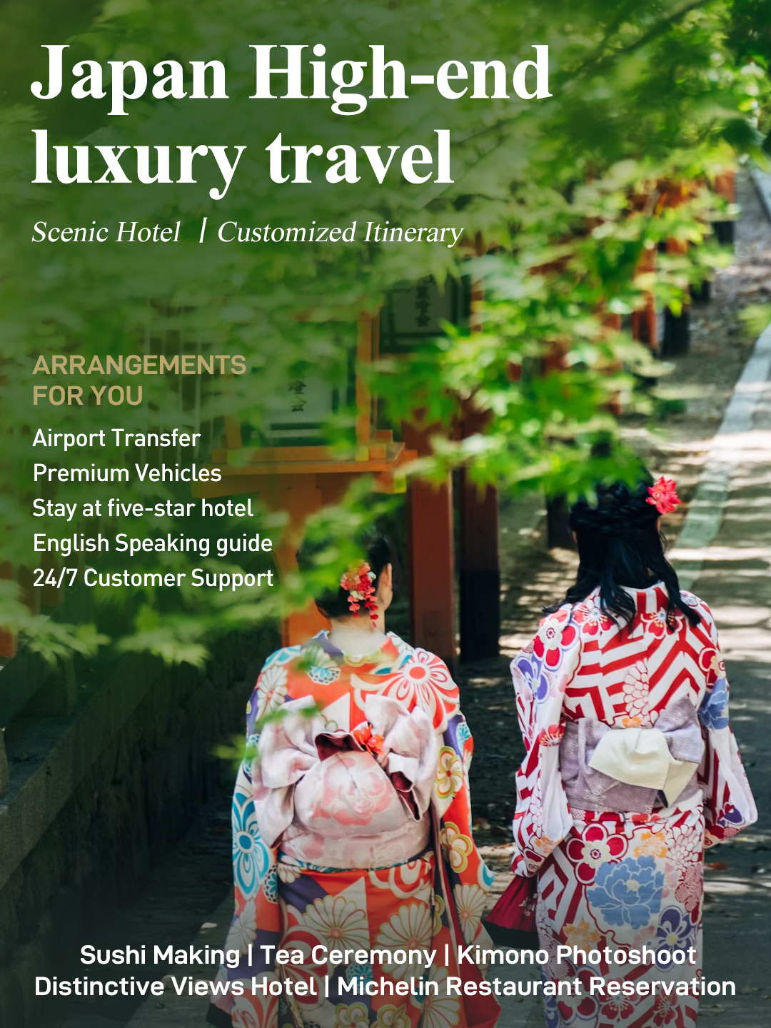 Travel Tides Facebook ad: Embark on a customized trip to Japan.