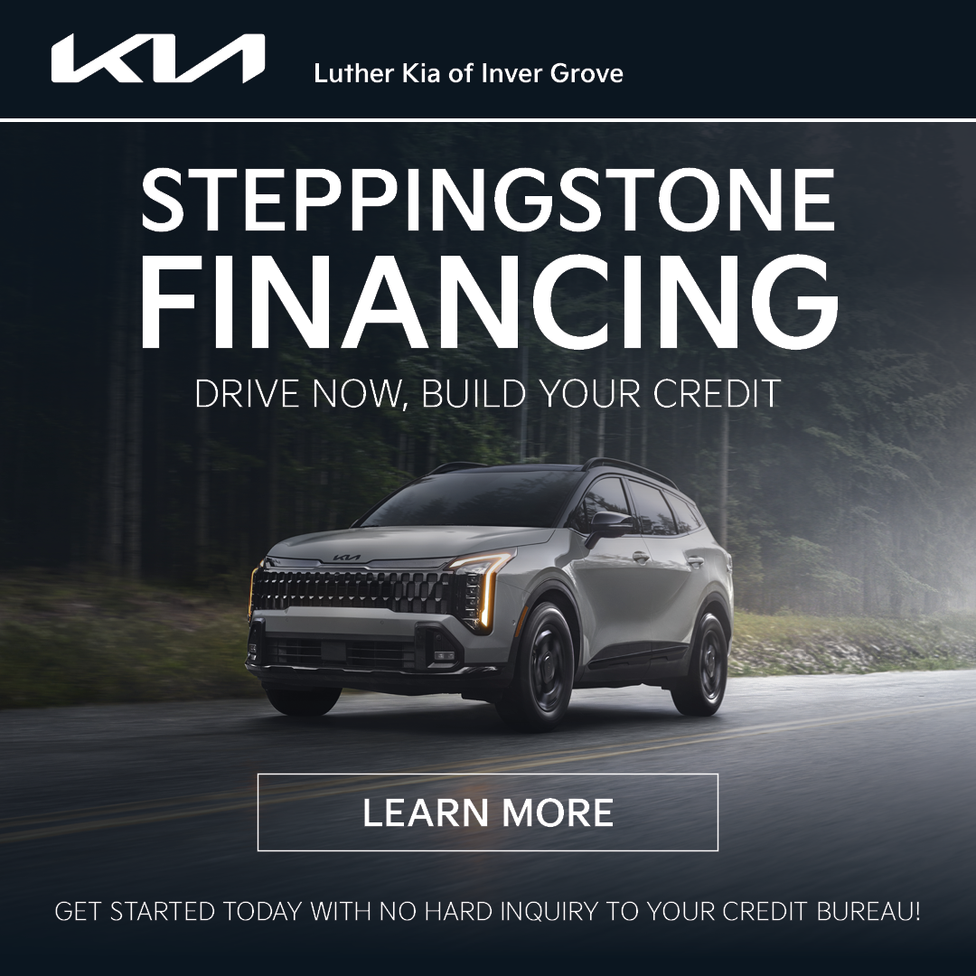 Luther Kia of Inver Grove Facebook ad: Drive Now, Build Your Credit