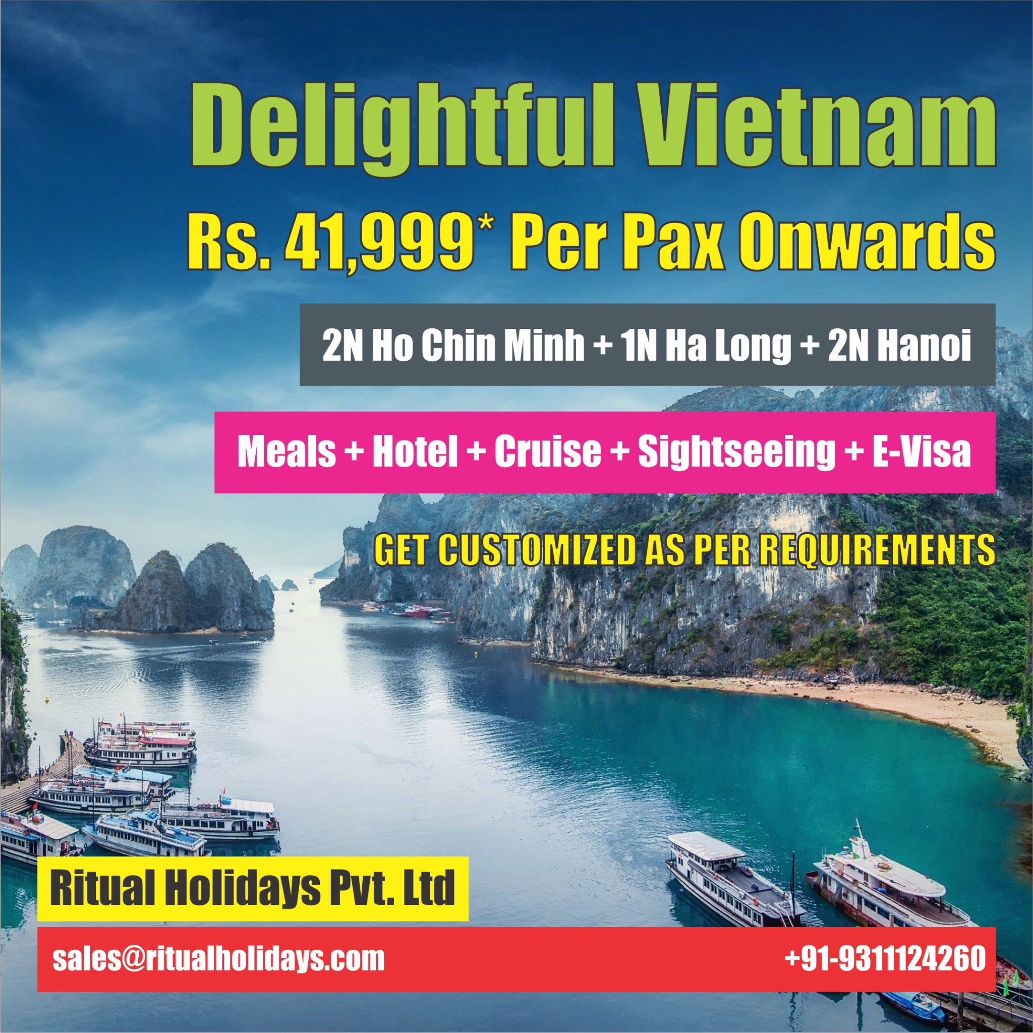 Ritual Holidays Pvt Ltd Facebook ad: Vietnam Tour 9311124260