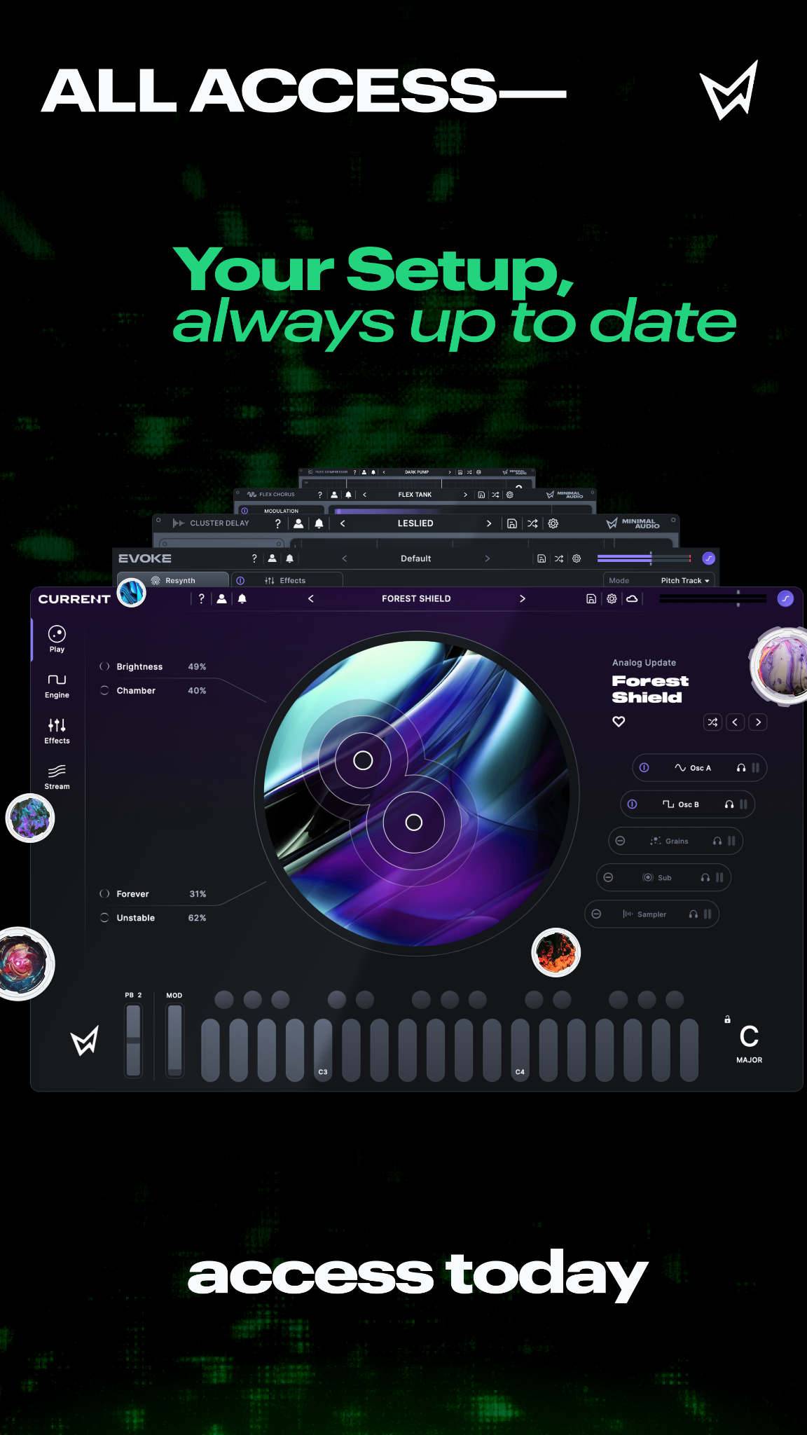 Minimal Audio Facebook ad