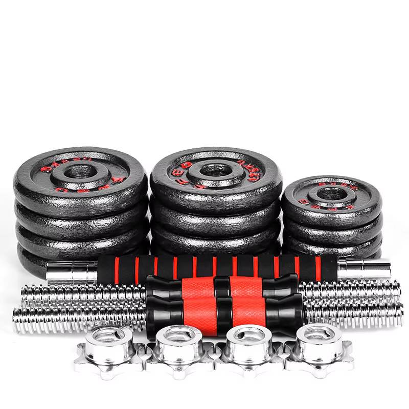 JyJ tienda online Facebook ad: PROMOCIÓN - NUEVO SET DE MANCUERNAS 20KG ACERO…