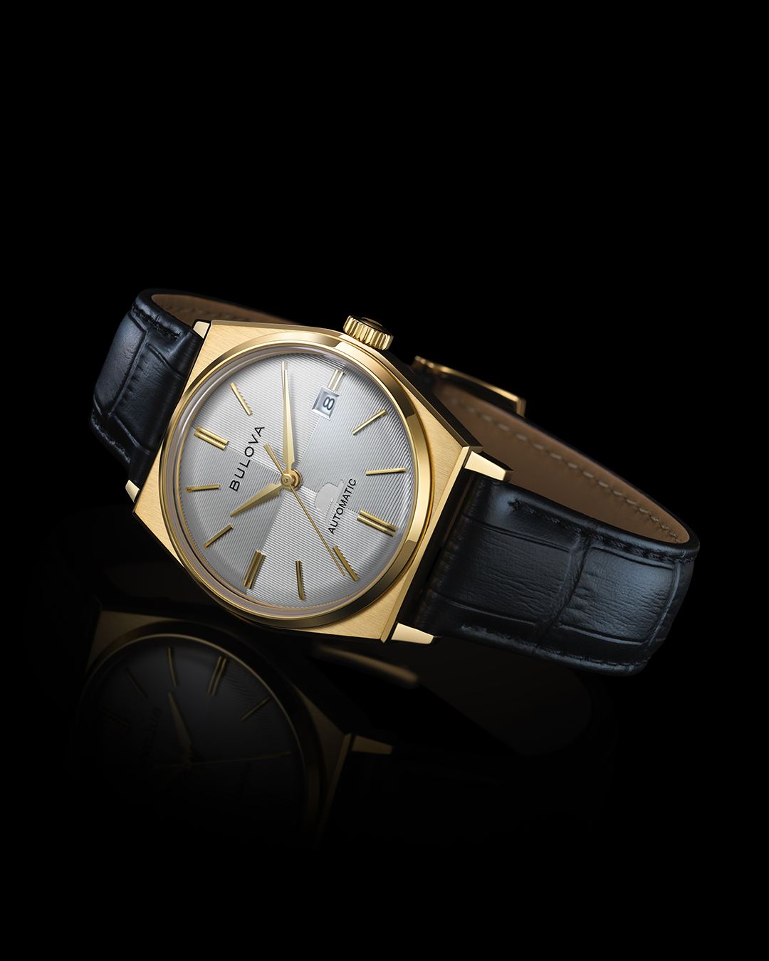 Bulova Deutschland Facebook ad: Das Edelstahlgehäuse dieser Herrenuhr überzeugt mit einer…