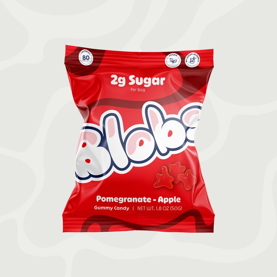Eat Blobs Facebook ad: Guilt-Free, Flavor-FULL