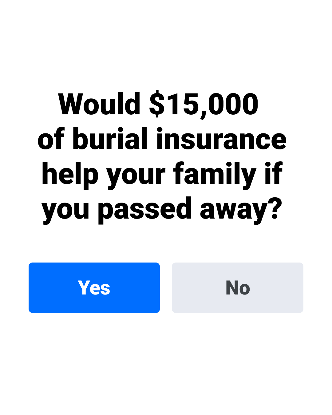 Life Insurance Specialists Facebook ad