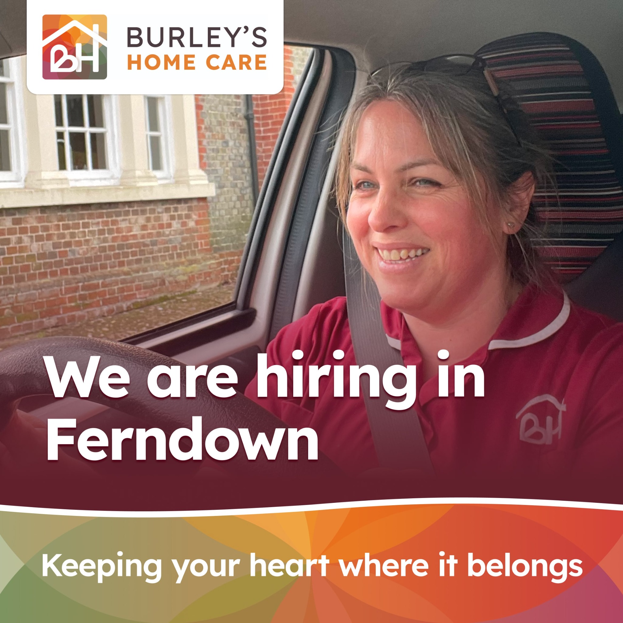 Burley's Home Care Facebook ad: Now Hiring - No Experience Required