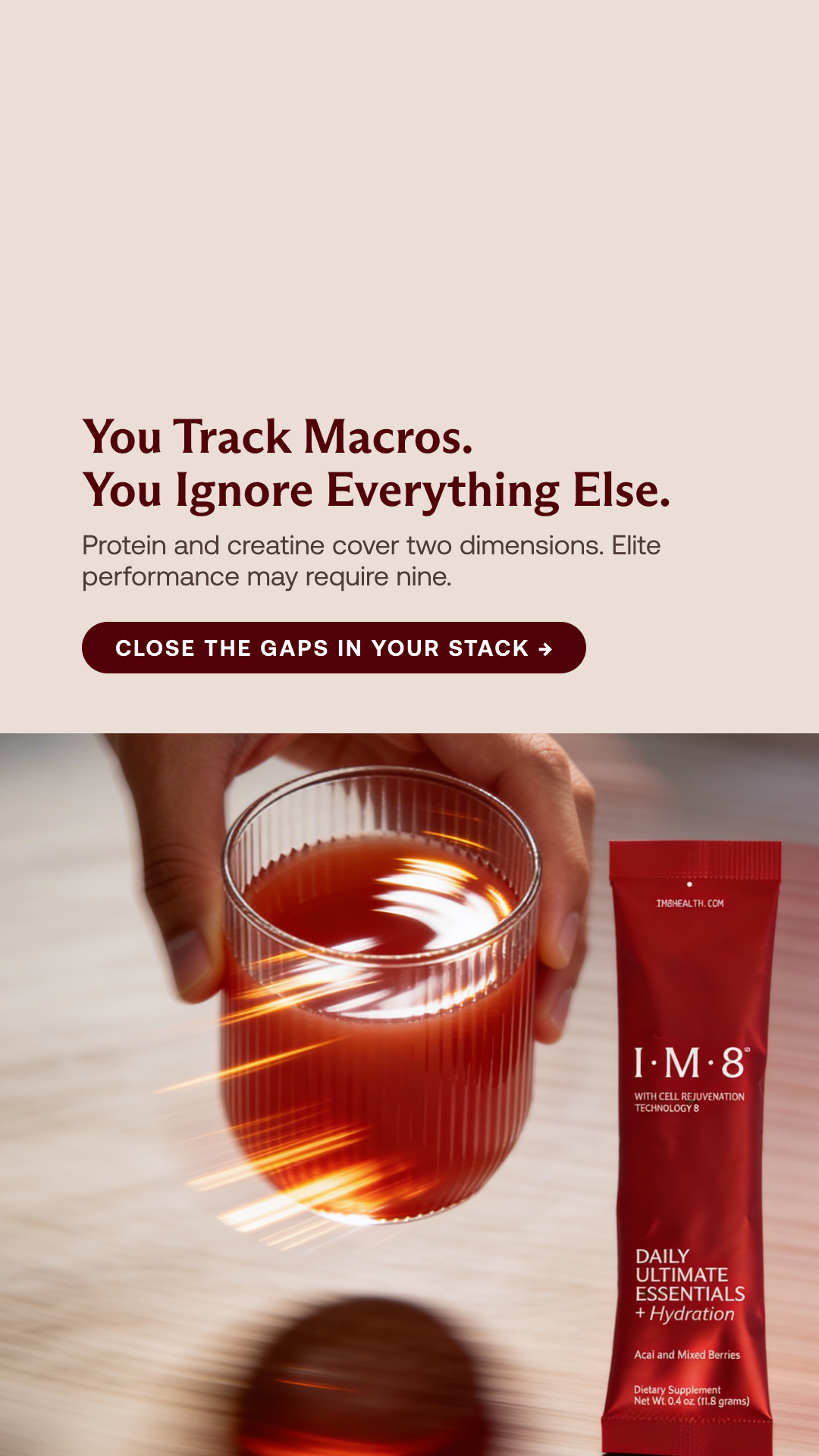 IM8 Health Global Facebook ad