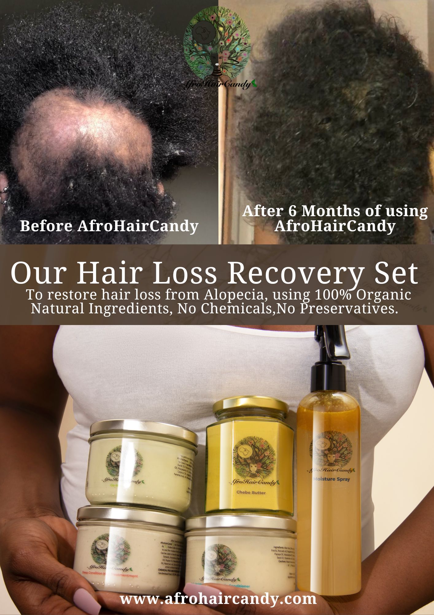 afrohaircandy Facebook ad from Aug 31, 2026