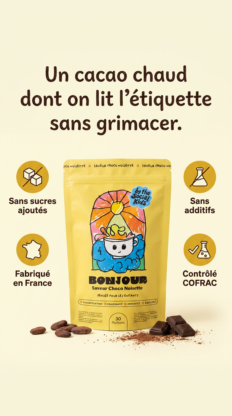 Julie maman de 3 Facebook ad: -54% + cadeaux offerts!