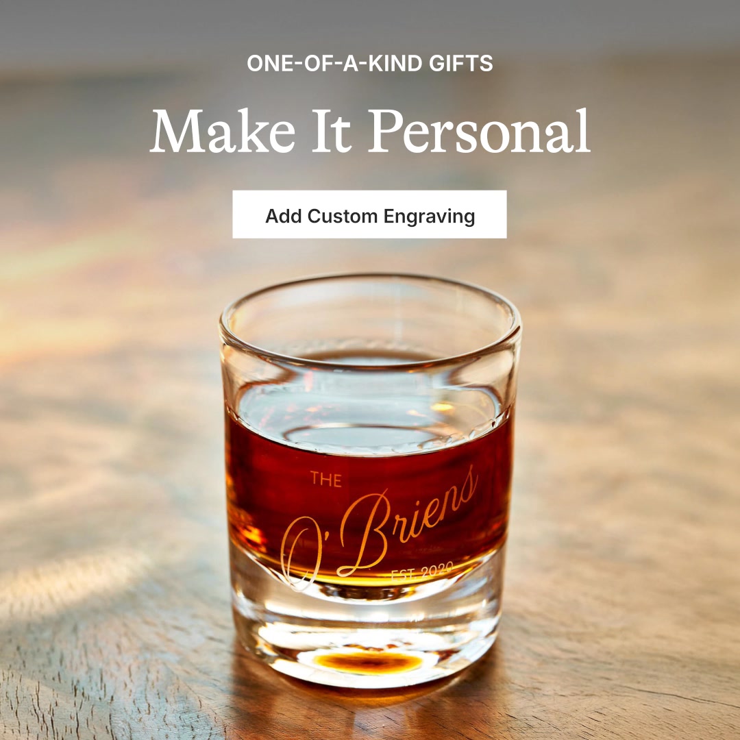 Simon Pearce Facebook ad: A Gift of Personalization