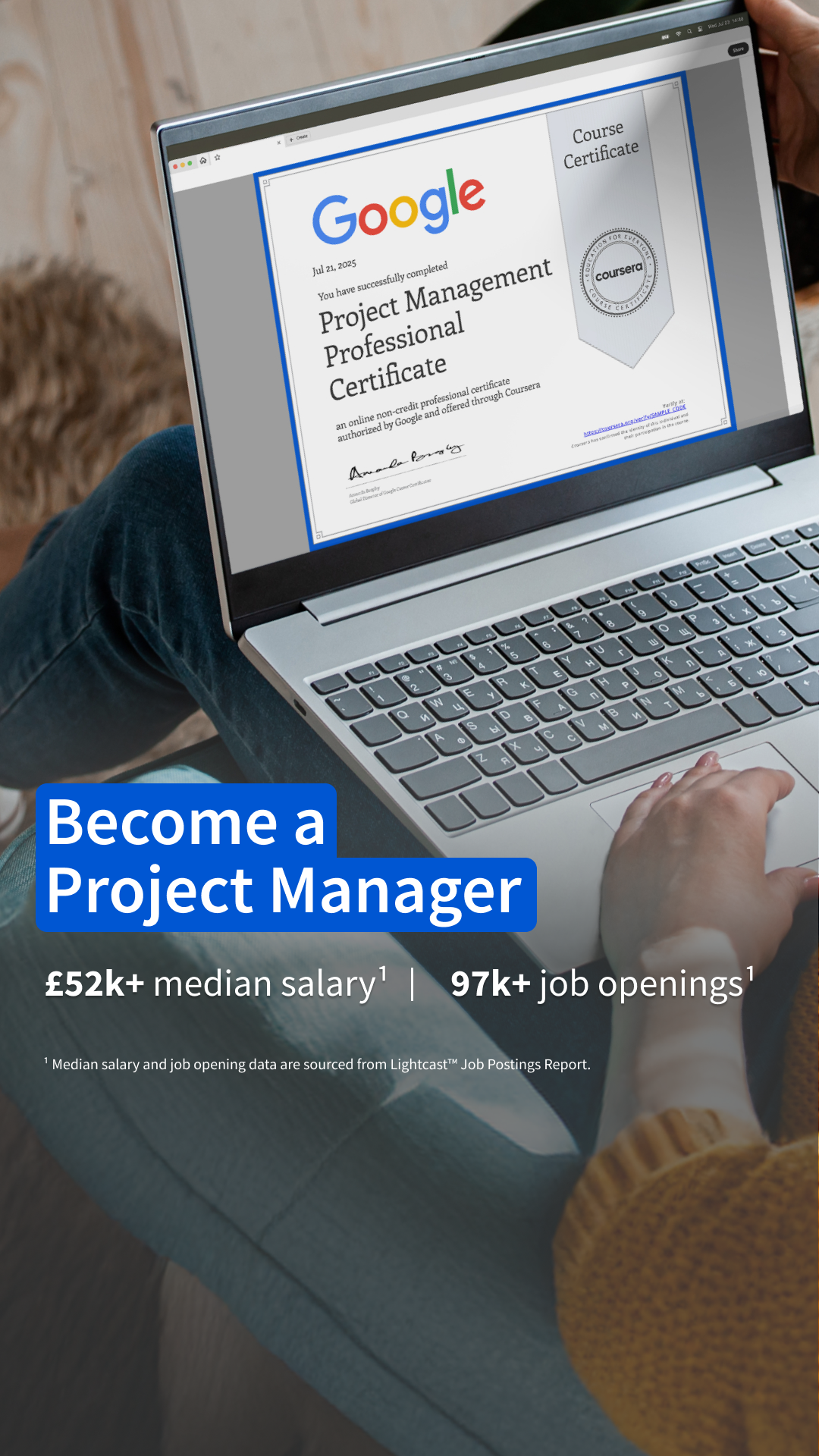 Coursera Facebook ad